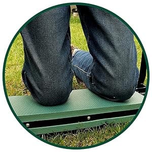 Garden Kneeler and Seat, Foldable Garden Stool Heavy Duty Gardening Bench for Kneeling and Sitting to Prevent Knee & Back Pain, Gardening Gifts for Women, Grandparents, Seniors, Mom & Dad
