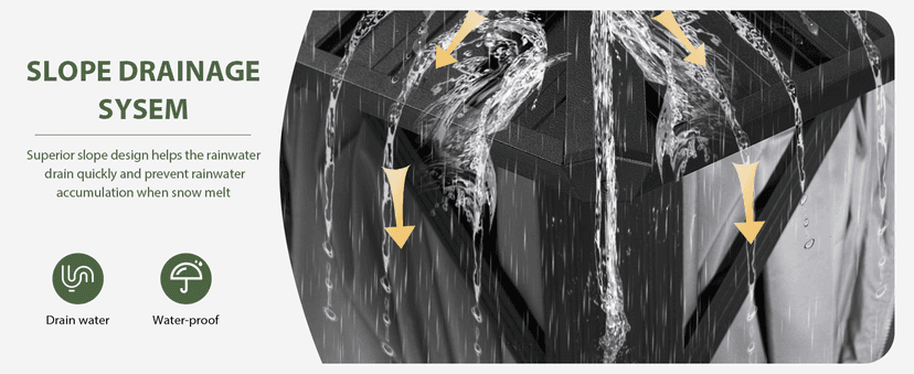 Aoxun 10'x12' Hardtop Gazebo, Aluminum Frame Canopy with Double Galvanized Steel Roof, Outdoor Metal Pavilion with Netting, Curtains for Backyard, Patio and Deck