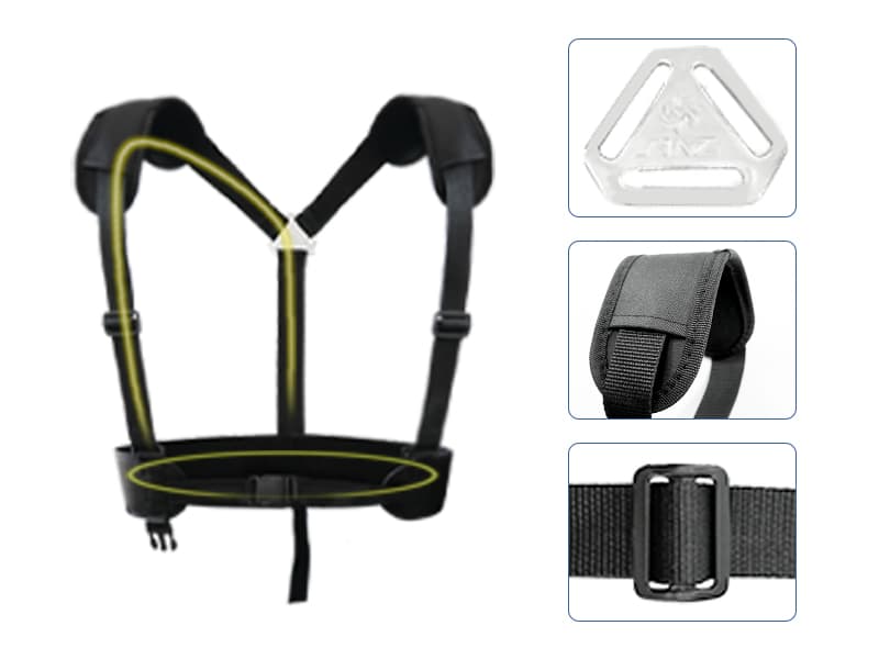 janz 24 FT, Aluminum Telescoping Pressure Washer Wand with 2 Pressure Washer Extension Wands,Gutter Cleaner Attachment, 7 Spray Nozzle Tips, 2 Hose Inlet Adapters, Pivoting Coupler and Support Harness