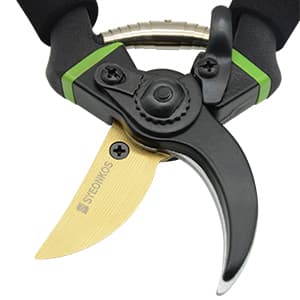 Secateurs, Premium Titanium Garden Pruning Shears, Gardening Scissors, Bypass, Ergonomic Shape, Garden Secateurs, Professional Hand Pruners, Hedge Shears