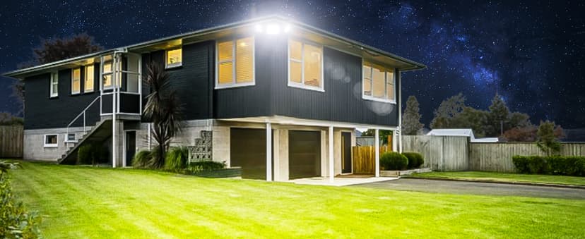 Onforu 60W Flood Lights Outdoor, 6000LM Brightness Security Lights Switch Controlled, 3 Adjustable Heads, IP65 Waterproof, 6500K Wall Mount Exterior LED Flood Light