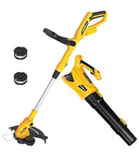 Cordless String Trimmer Compatible with Dewalt 20V Battery, 12-Inch Weed Wacker Cordless, Auto Line Feed, Electric Weed Eater Battery Powered, Grass Trimmer with 2 Replacement Spool