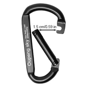 Carabiner Clip, 855lbs,3" Iron Heavy Duty Caribeaners for Hammocks, Camping Accessories,Hiking,Keychains,Outdoors and Gym etc,D Shaped Spring Hook Small Carabiners for Dog Leash,Harness and Key Ring.