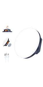 Portable LED Work Solar Light 100W 16500mAh 10000 LM with Stepless Brightness Job Site Battery Rechargeable LED Floor Light for Emergency Worklight for Hurricane Father's Day Gift