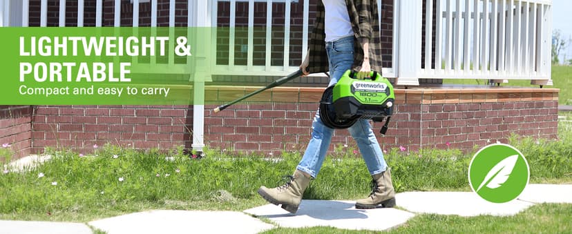 Greenworks 1800 PSI (1.1 GPM) Electric Pressure Washer PWMA Certified