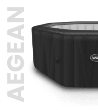 Tahoe Energy-Efficient Hot Tub Bundle | 4-Person Rigid Eco Foam Spa with Thermal Cover & Insulated Foam Mat | Charcoal Black