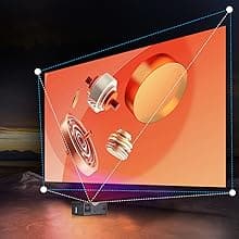 AAXA M8 UST Ultra Short Throw 4K Laser Projector 1100 LD Lumens, BT 5.4, WiFi 6, USBC Mirroring, 2xHDMI, Optical Audio, Efocus, Auto Keystone, Smart Technology