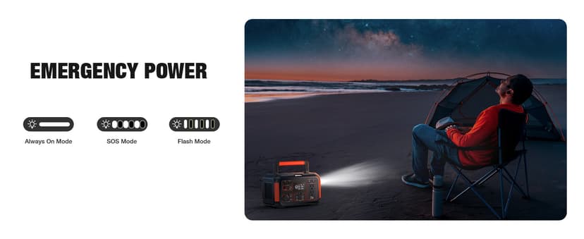 GRECELL 500W Portable Power Station 444Wh Solar Generator with 110V Pure Sine Wave AC Outlet/PD60W, 1000W Peak power station for Camping Trip RV Outdoor Home Emergency Backup & Solar Powered