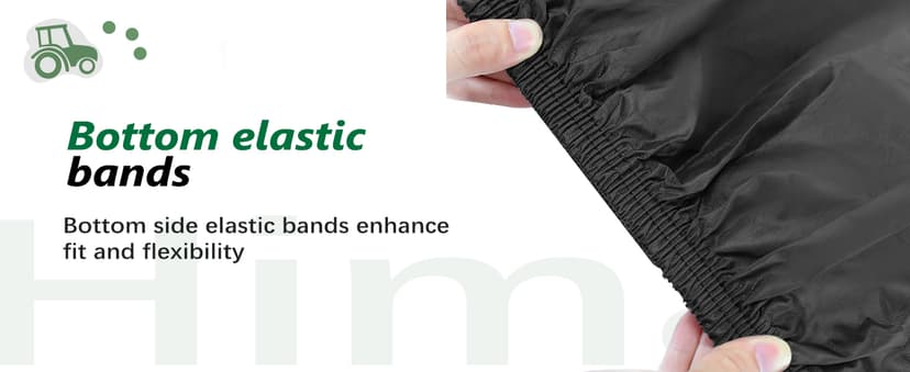 Himal Outdoors Zero-Turn Mower Protector, Heavy Duty 600D Polyester Oxford, UV Protection Universal Fit with Drawstring & Cover Storage Bag, Tractor Cover Up to 60" Decks