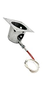 Grill Induction Fan Motor Replacement for Pit Boss & Traeger, Camp Chef, Sam's Club/Z Grills Pellet Grills and Smokers, Silver/White/Yellow, IFM001