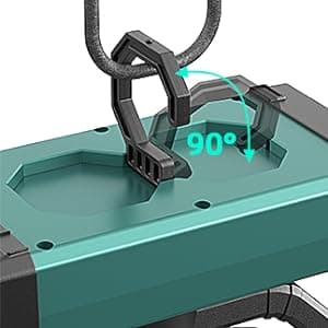 Portable Rechargeable Fan - 9-Inch Camping Fan for Tent, 20000mAh(60Hrs) Battery Operated Fan for Camping, Auto Oscillation Cordless Fan, Tent Fan with Remote/Light, 4 Speeds, 4 Timing, Outdoor