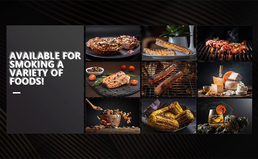 Cold Smoke Generator, Tube for Pellet Smoker Upgrade, Generator for Gas Grilling, Portable Cordless Electric Smoker, Hot or Cold Smoking, Pellet Smoker: Box for Any Grill