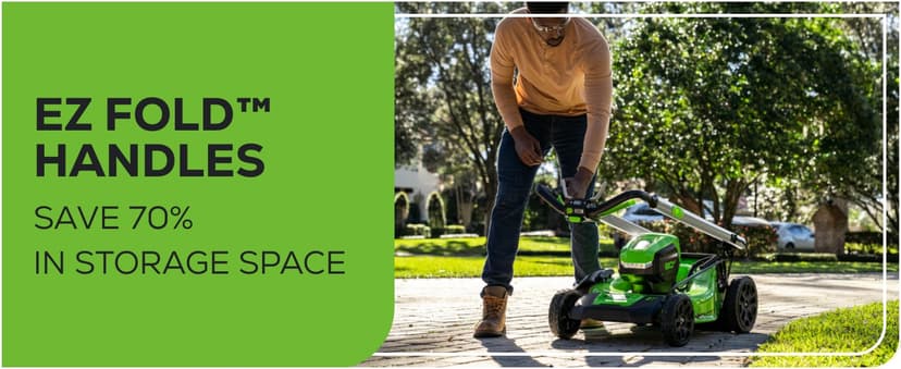Greenworks 80V 21" Brushless Cordless (Self-Propelled) Lawn Mower (LED Headlight + Aluminum Handles), 4.0Ah Battery and Rapid Charger Included (75+ Compatible Tools)