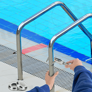 Universal Fit Pool Ladder Escutcheon Plates 4Pack,Blasoul Stainless Steel Cover Plate for 1.9" Inground Pool Handrail