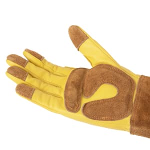 Womens Gardening Weeding Working Gloves, Leather Garden Glove for Women Thorn Proof No Stab for Digging, Planting,Pruning