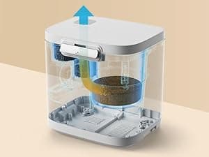 4L Electric Composter for Kitchen, Smart Compost Bin Outdoor/Indoor, Odorless/Auto-Cleaning/ 3 Modes/Intelligent LED Display, Turn Food Waste to Fertilizer for Garden, Food Waste Compost Machine