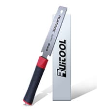RUITOOL Japanese Hand Saw 6 Inch Double Edge Sided Pull Saw Ryoba SK5 Flexible Blade 14/17 TPI Flush Cut Beech Handle Wood Saw for Woodworking Tools
