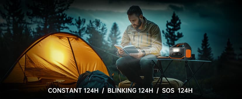 Portable Power Station 600W,293Wh Portable Generator for Home Use, Quiet Generator for Camping Travel Emergency CPAP Survival Backup Outdoor Apartment,100W PD & 110V Pure Sine Wave AC Outlet