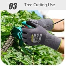 Work Gloves MicroFoam Nitrile Coated-6 Pairs,Seamless Knit Nylon Gloves,Gray Work gloves