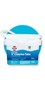 HTH 52038 Swimming Pool Care Green to Blue, Advanced Shock System, 2-Step Swimming Pool Care Solution, 1 Kit