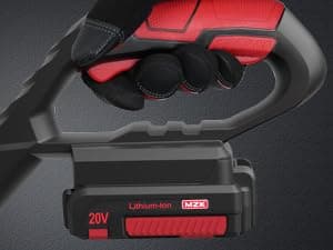 MZK 20V Cordless Tiller Cultivator with 24 Steel Tines,7.8-inch Wide Battery Powered Garden Cultivator, Mini Tiller for Gardening (2AH Battery and Charger Included)