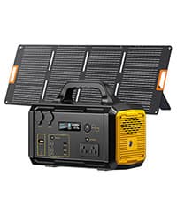 Solar Generator 1024Wh Portable Power Station with Solar Panel Included, LiFePO4 (LFP) Battery, with 120V AC Outlet for RV Camping Outdoor Home Emergency Backup, Fast Charging