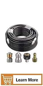 M MINGLE High Pressure Washer Hose Reel 150ft, Heavy Duty Steel Hose Reel, Manual Crank Power Washer Hose Reel with 3/8" Pressure Wash Whip Hose, Swivel Arm and Mounting Bracket, 4000 PSI