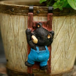 Garden Statues Flowerpot Landscaping Tree-Hugger Fairy Plant Pot&Vase Hugger, Mini Decorative Climber Clingers (3Pack Elephant)