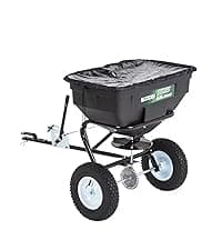42-Inch Tow-Behind Lawn Sweeper, 10" Nylon Brushes, Universal Tractor/ATV Hitch, Never-Flat Wheels, Adjustable Height, 1-Year Warranty, Ideal for Leaves, Grass & Debris