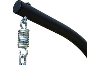 HWB Hanging Egg Chair with Stand, Patio Wicker Hammock Egg Swing Chair with Cushion for Bedroom Garden Indoor Outdoor (Grey)