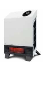 Heat Storm Deluxe Space 1000 Watt Infrared Wall Mount Electric Heater, White