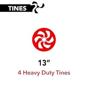 Pulsar 212cc 20-Inch Gas Powered Rear Tine Tiller with Forward/Reverse