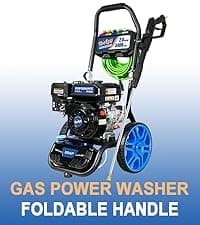 TOOLCY Gas Pressure Washer 3200 PSI & 2.6 GPM, High Performance Engine, Includes Swivel Spray Gun and Wand, 35FT Power Washer Hose, 5 Nozzle Tips, Onboard Soap Tank, for Cars/Driveways/Homes