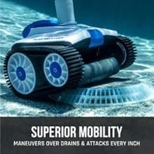 Hayward W3HSCTRACCU TracVac Suction Pool Cleaner for In-ground Pools up to 40 ft in Length + Hayward W560 PoolVac Navigator Standard Leaf Canister