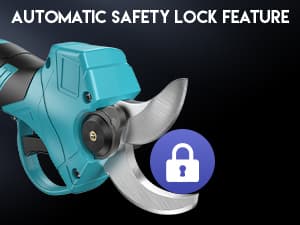 Upgraded Electric Pruning Shears, 1.4" Cutting Diameter Cordless Pruner with LCD Display, Brushless Motor, 2×2.0Ah Rechargeable Batteries & Extra Blade for Garden Trees and Branches