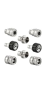 Downstream Injector for Pressure Washer, Power Washer Chemical Injector Kit, Soap Injector, 3/8 Inch Quick Connect, 4000 PSI