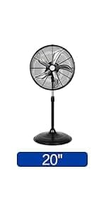 BILT HARD 4300 CFM 18 in. Outdoor Wall Mount Fan, 3-Speed Waterproof Wall Fan Industrial Grade High Velocity Outdoor Fans for Patio, Commercial, Garage, and Gazebo Use- UL Listed Black