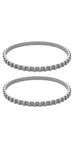 (2 Pack) Replacement Gray Tracks for Maytronics Dolphin Robotic Pool Cleaners with Part Number 9983152-R2 Dolphin Parts