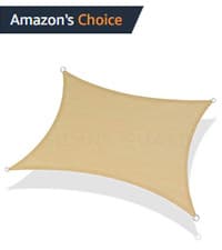 LOVE STORY Waterproof 10'x10' Rectangle Sand Sun Shade Sail Cannoy UV Resistant for Outdoor Patio Garden Backyard (We Make Custom Size)