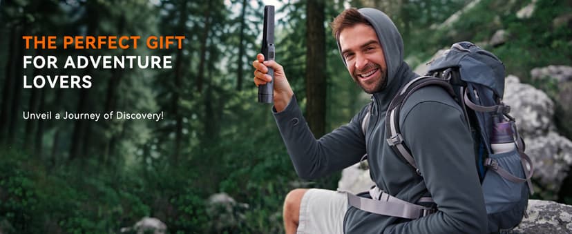 SUNPOW Metal Detector Pinpointer Rechargeable – 800mAh Battery for 15H Use – IP68 Fully Waterproof Handheld Wand – High Sensitivity 360° Detection – Treasure Hunting Tool for Adults & Kids – NXGD02