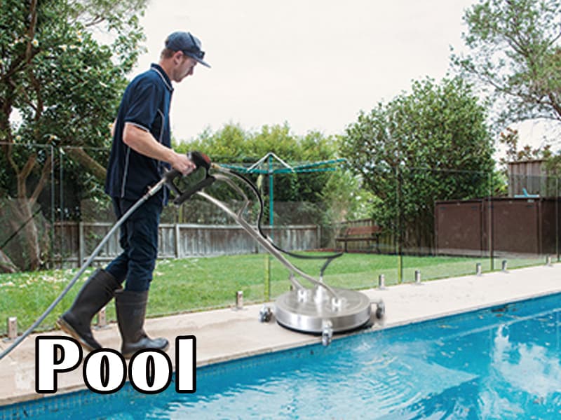 janz 24'' Pressure Washer Surface Cleaner with 4 Wheels,Dual Handle,Stainless Steel Housing, 4 Replacement Nozzle Cores and 2 Hose Adapters,Ideal for Driveways, Sidewalks,Patios,Decks Cleaning