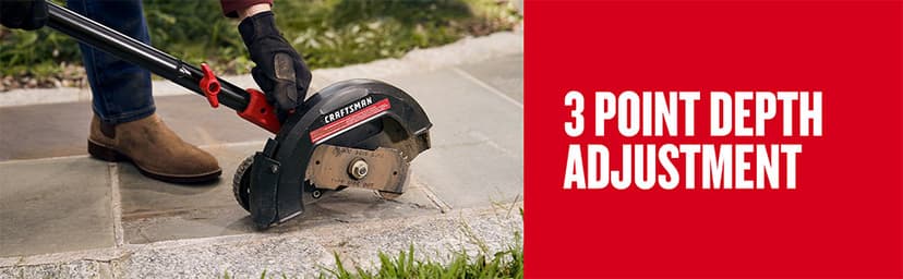 CRAFTSMAN 20V MAX Edger Lawn Tool, Cordless Lawn Edger with Battery & Charger Included (CMCED400D1)