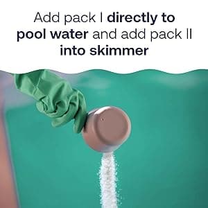 HTH 52038 Swimming Pool Care Green to Blue, Advanced Shock System, 2-Step Swimming Pool Care Solution, 1 Kit