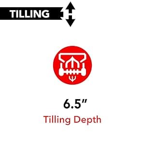 Pulsar 212cc 20-Inch Gas Powered Rear Tine Tiller with Forward/Reverse