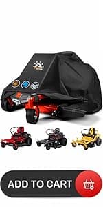 Push Lawn Mower Cover - Walk Behind Lawn Mower Covers Waterproof Heavy Duty, 600D Outdoor Push Mower Cover Universal with Storage Bag for Greenworks, EGO, Craftsman, Husqvarna, Honda and More