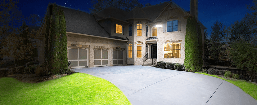 Olafus 60W Flood Lights Outdoor, Switch Controlled 6000LM LED Security Lights, IP65 Waterproof Outside Floodlights, 6500K Exterior Flood Light Fixture Wired for House Yard Porch Eave Black