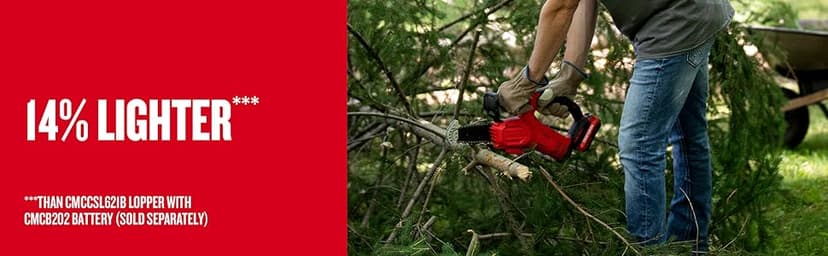 CRAFTSMAN V20 Cordless Pruning Saw, 6" Chain, Small Chainsaw with Battery and Charger Included (CMCCS320D1)