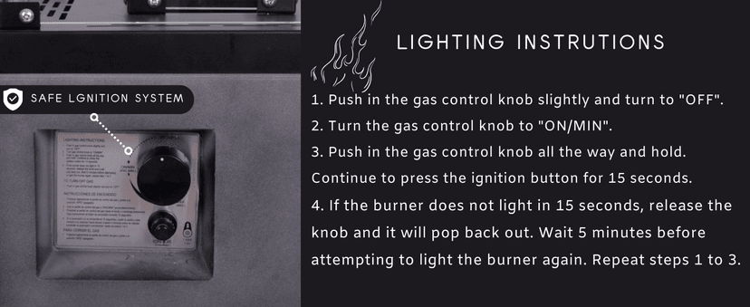 Afterglow Outdoor Patio Propane Fire Heater with Weather Cover Glass 41000 BTU Fireplace Patented & CSA Certificated, Cement Gray