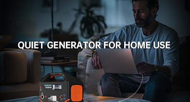 Portable Power Station 600W,293Wh Portable Generator for Home Use, Quiet Generator for Camping Travel Emergency CPAP Survival Backup Outdoor Apartment,100W PD & 110V Pure Sine Wave AC Outlet