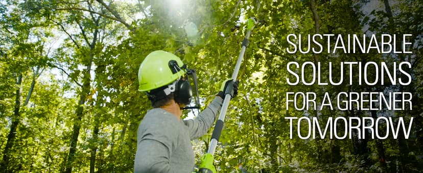 Greenworks 40V 10" Brushless Pole Saw + Pole Hedge Combo, 2.5Ah Battery and Charger Included